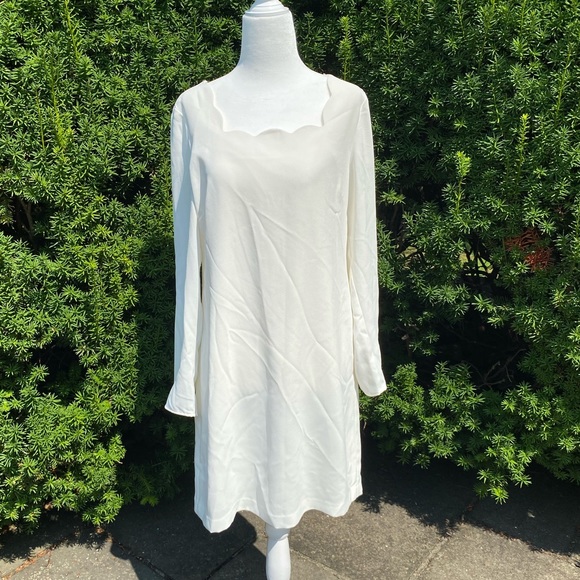 CeCe Dresses & Skirts - CECE By Cynthia Steffe**White Scalloped Dress*US 6